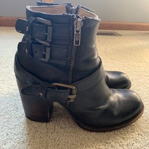 Freebird by Steven BOLO Boots Womens Size 9, Black leather